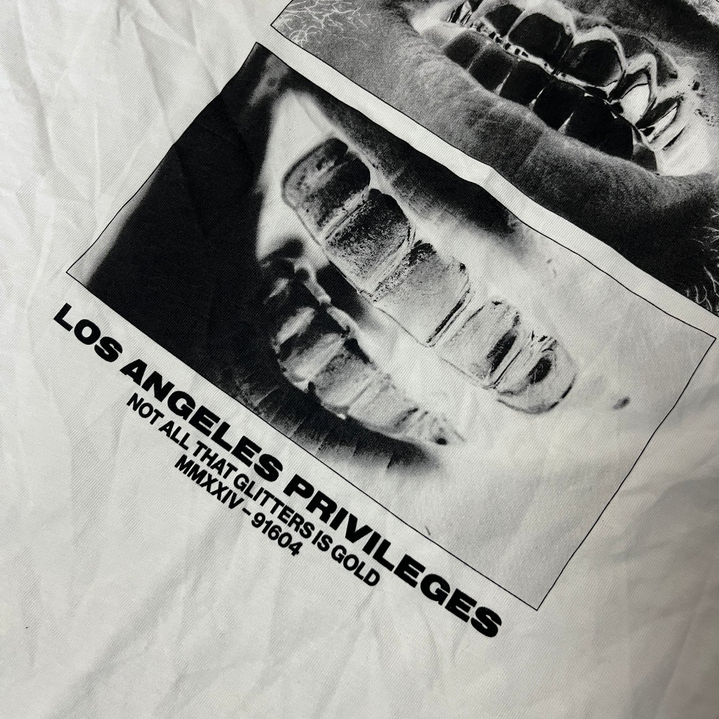 H&M Y2K Chrome Graphic T-Shirt