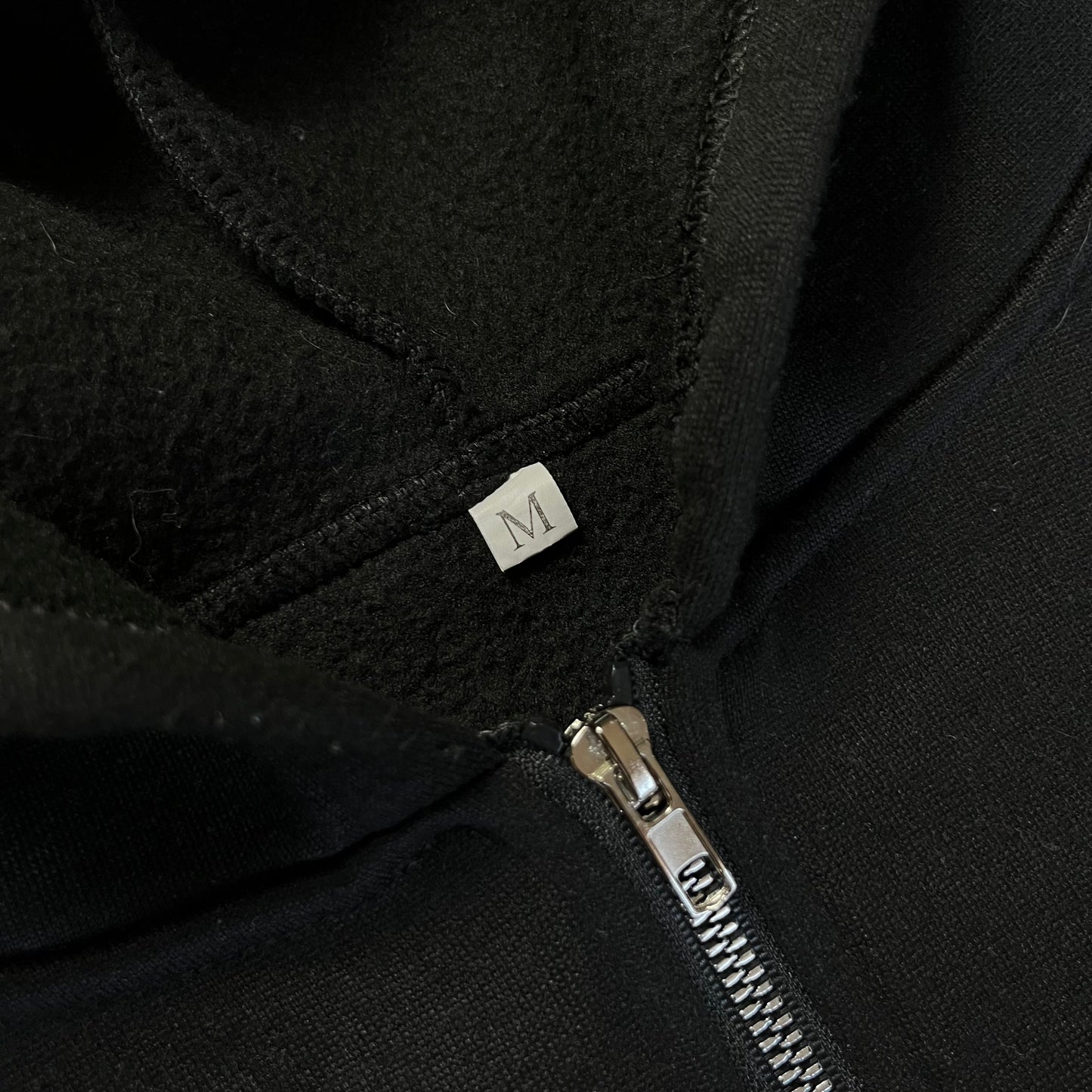 Arabic Lettered Oversized Boxy Y2K Zip-Up Hoodie