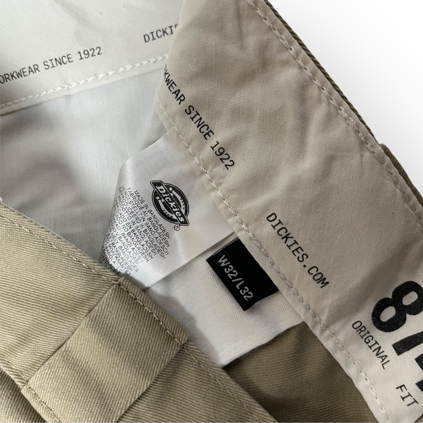 Dickies "874 Original Fit" Cream Chino Pants