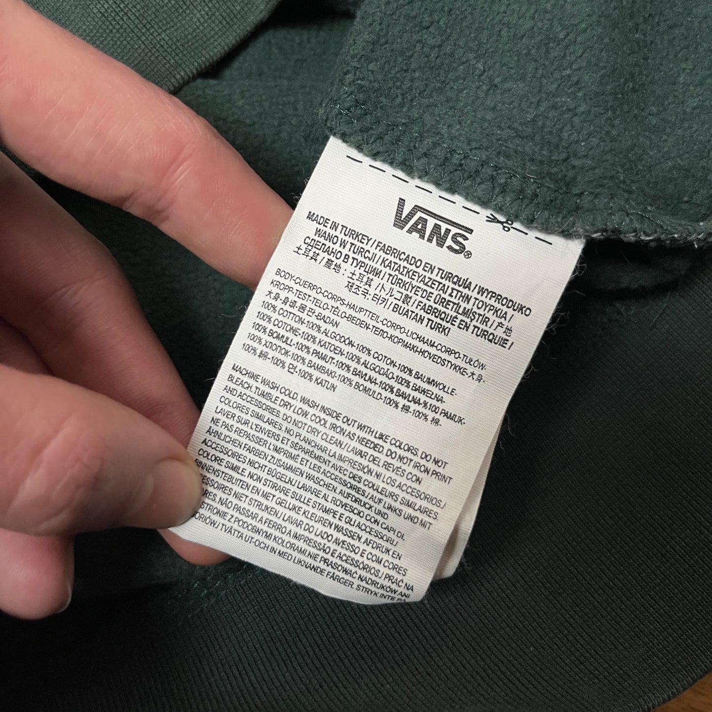 Vans "OTW" Forest Green Heavy Cotton Hoodie