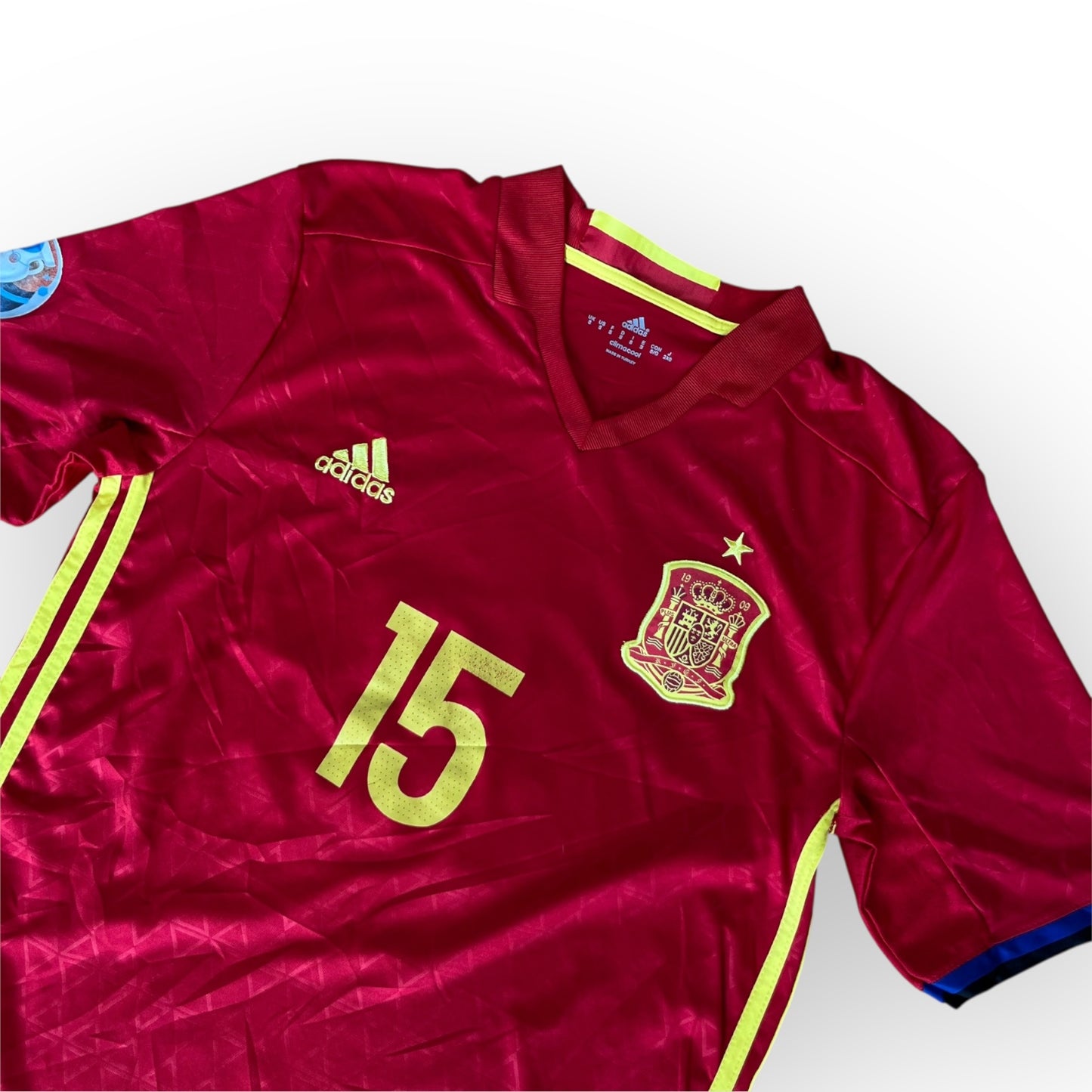 Adidas Spain 2016/2017 Home Ramos #15 Football Jersey T-Shirt (REPLICA)