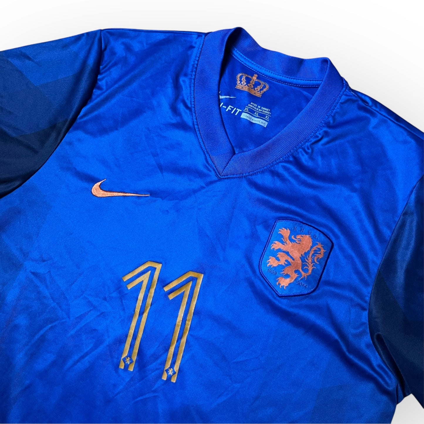 Nike Netherlands #11 Robben 2000's Football Jersey T-Shirt (Replica)