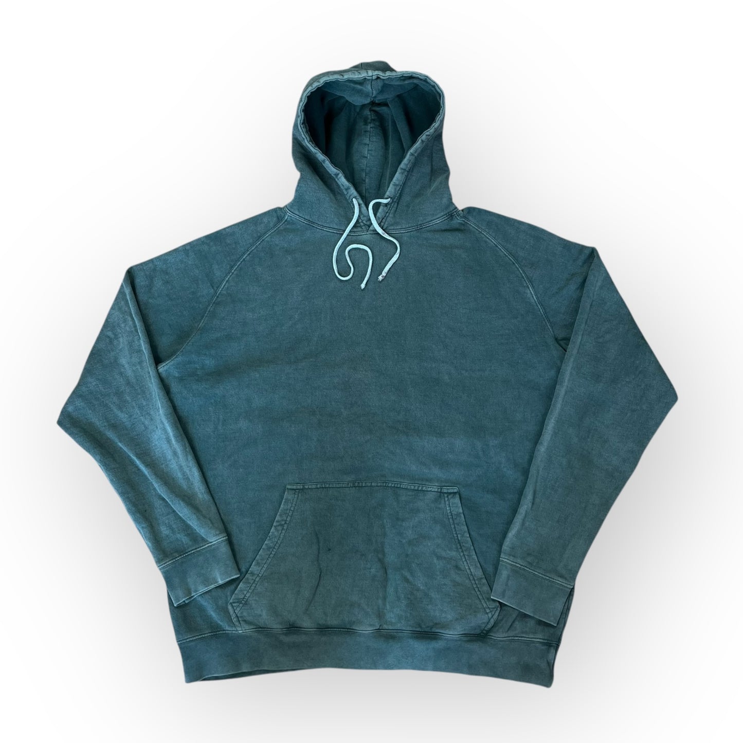 Sun Faded Heavy Cotton Oversized Forest Green Hoodie