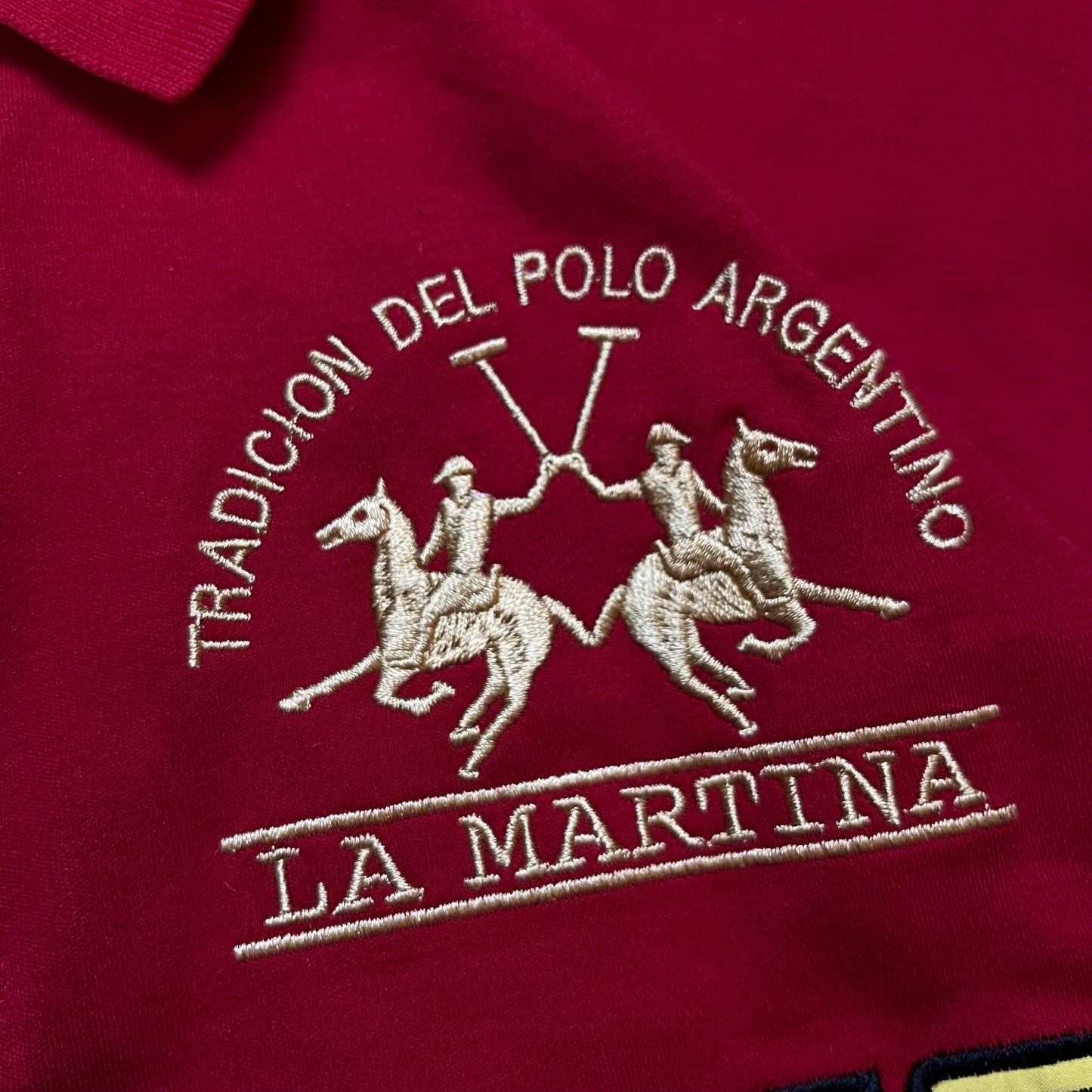 Ferrari x La Martina Embroidered Racing Polo T-Shirt (REPLICA)