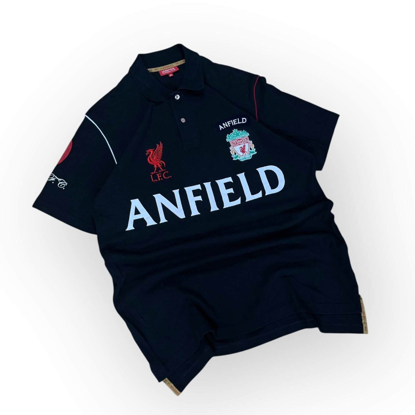 Liverpool LFC Anfield Vintage 00’s Football Jersey Polo T-Shirt