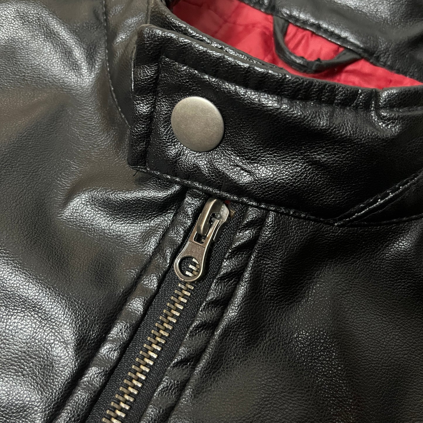 Enjoy Y2K Vintage Racing Leather Jacket