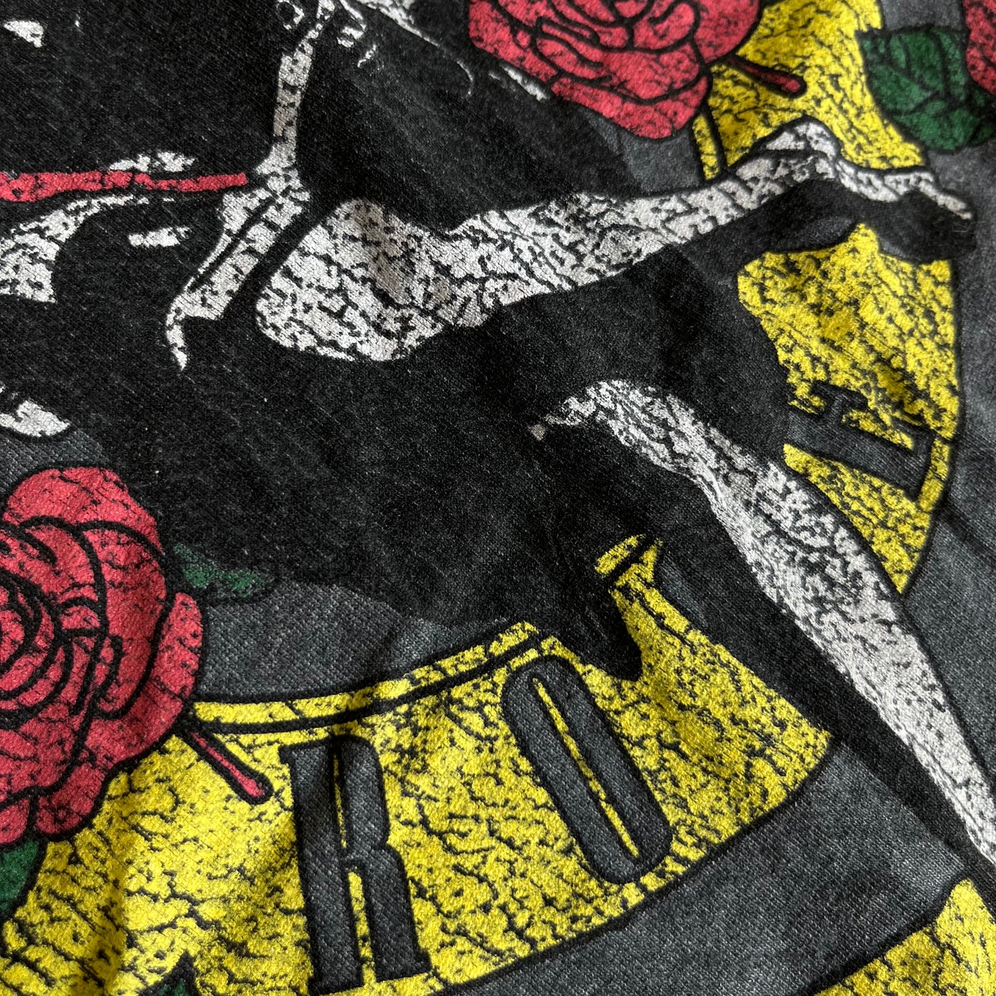Guns N Roses x Bershka Y2K Stone Washed Graphic T-Shirt