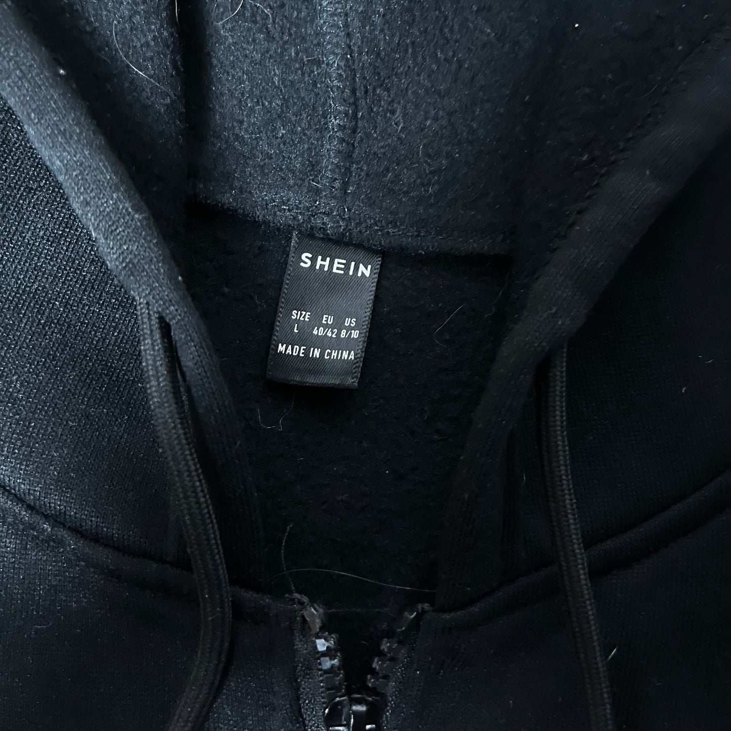 Shein Y2K Rhinestone Zip-Up Hoodie (Дамско)