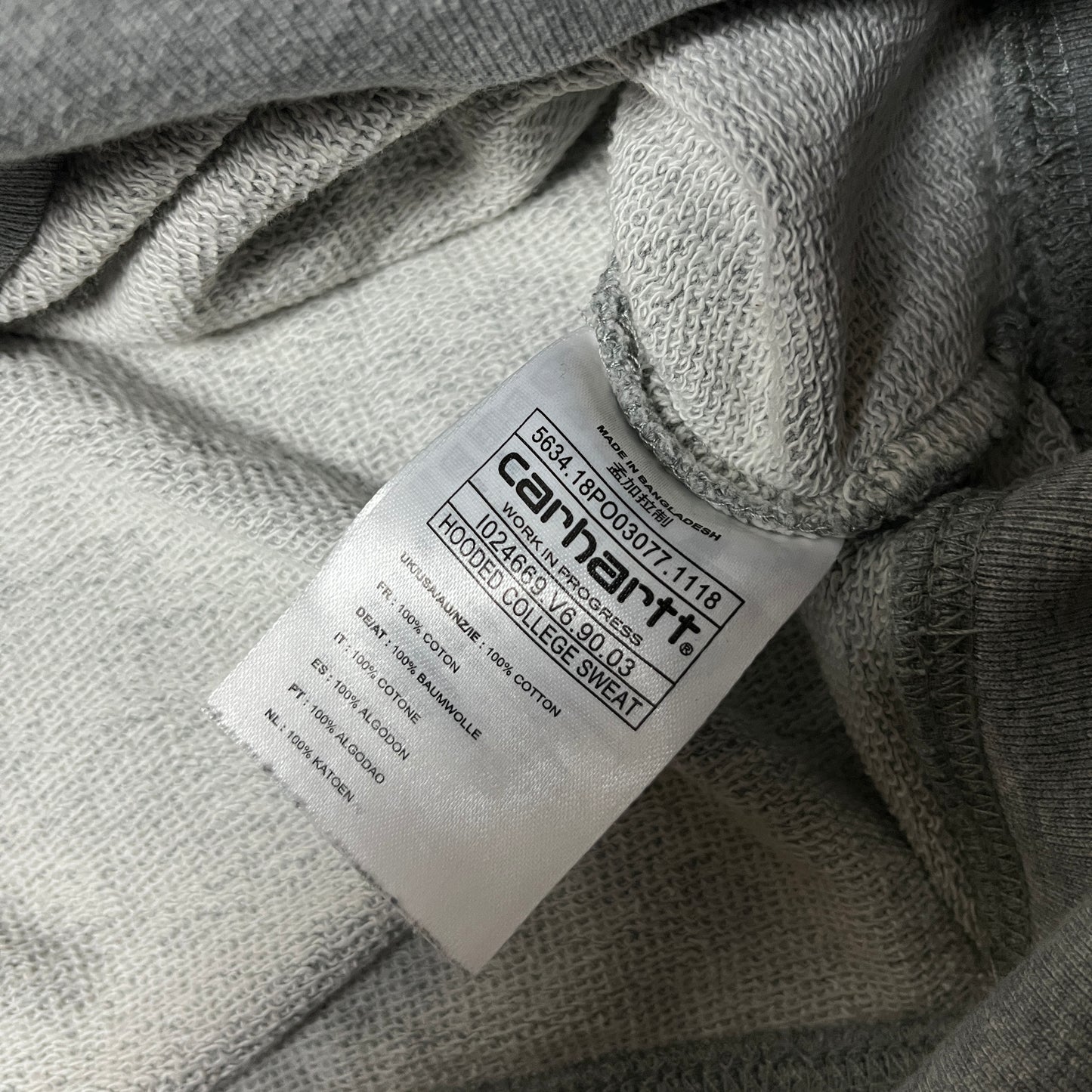 Carhartt "HOODED COLLEGE SWEAT" Lettered Hoodie