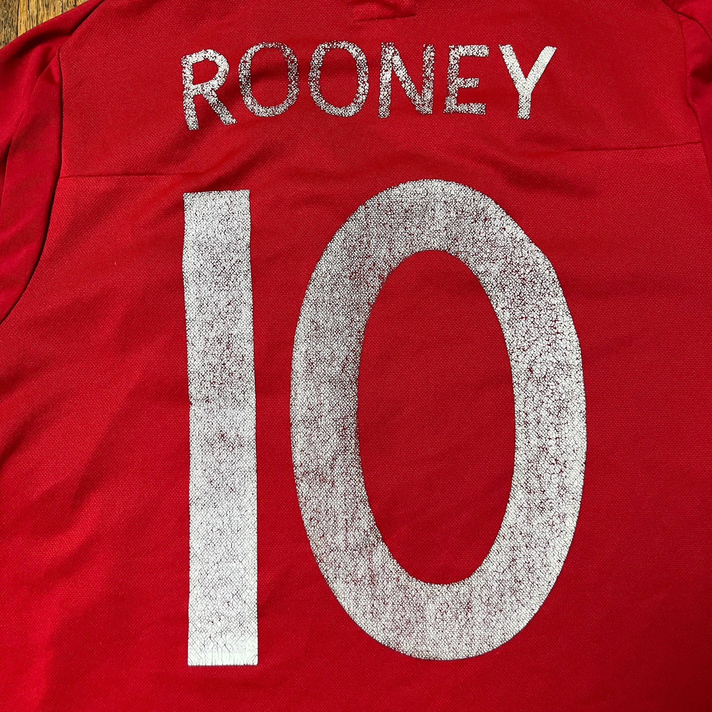 Umbro England 2010/2011 #10 Rooney Football Jersey T-Shirt