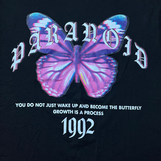 "PARANOID" Y2K Heavy Cotton Graphic T-Shirt