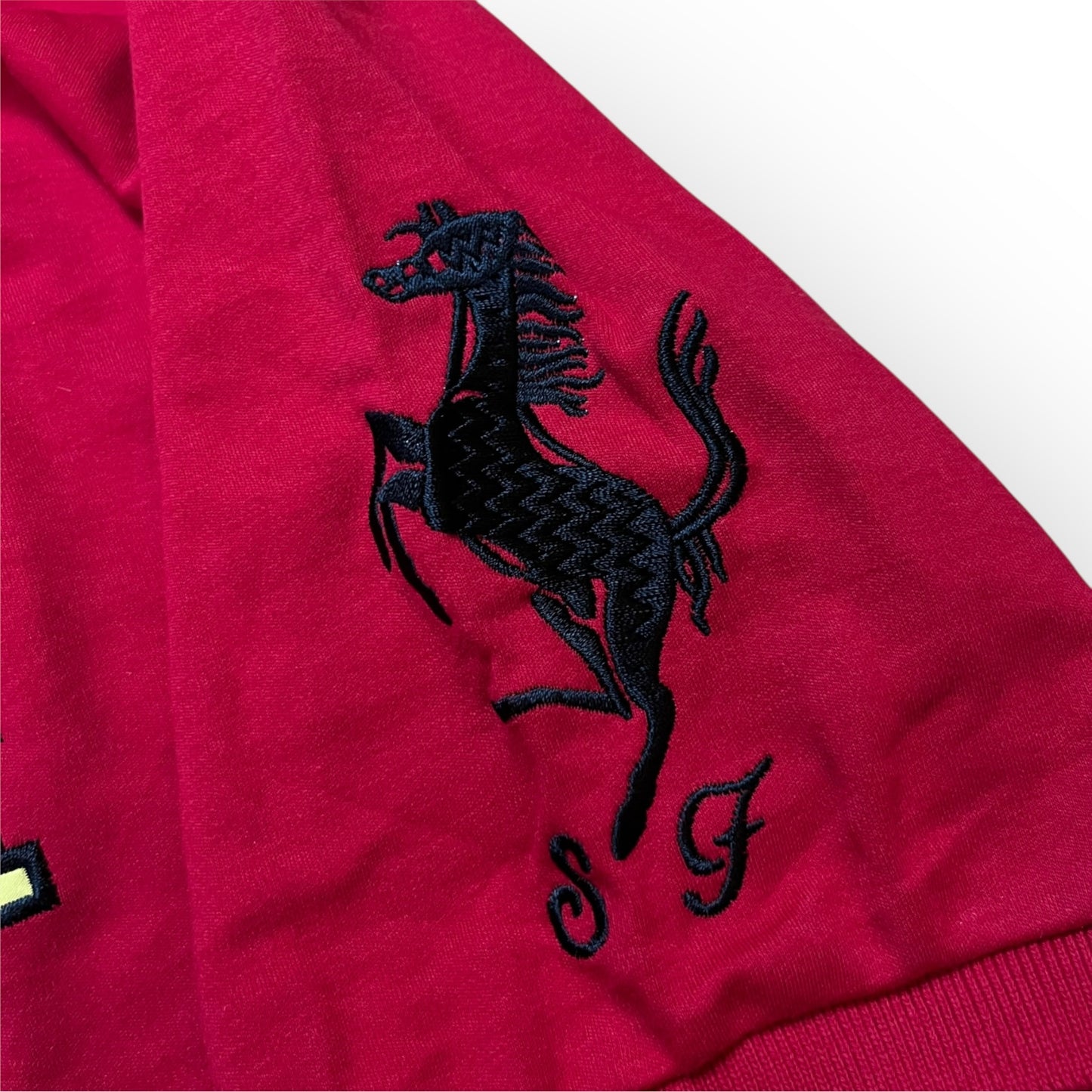 Ferrari x La Martina Embroidered Racing Polo T-Shirt (REPLICA)