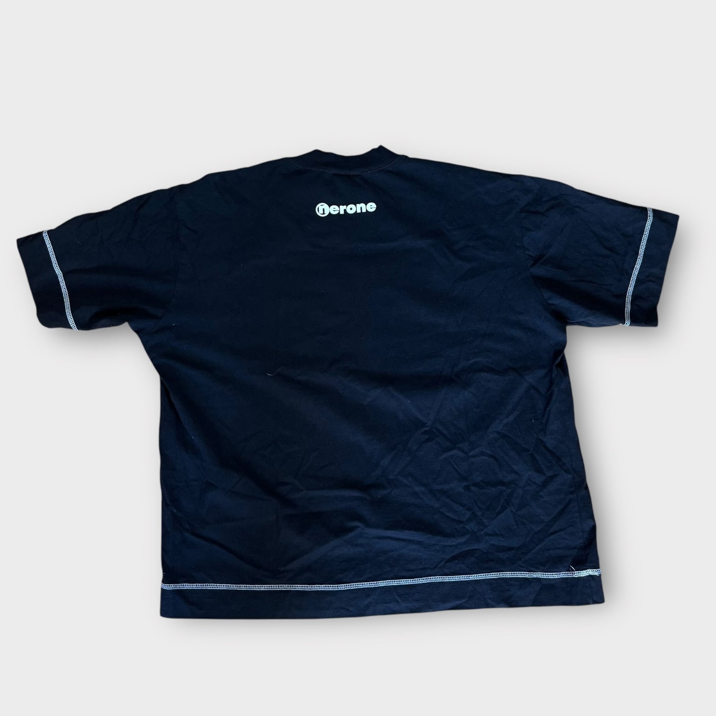 Nerone Studio “My Boyfriend Doesn’t Wear Nerone” Heavy Cotton Graphic Boxy T-Shirt
