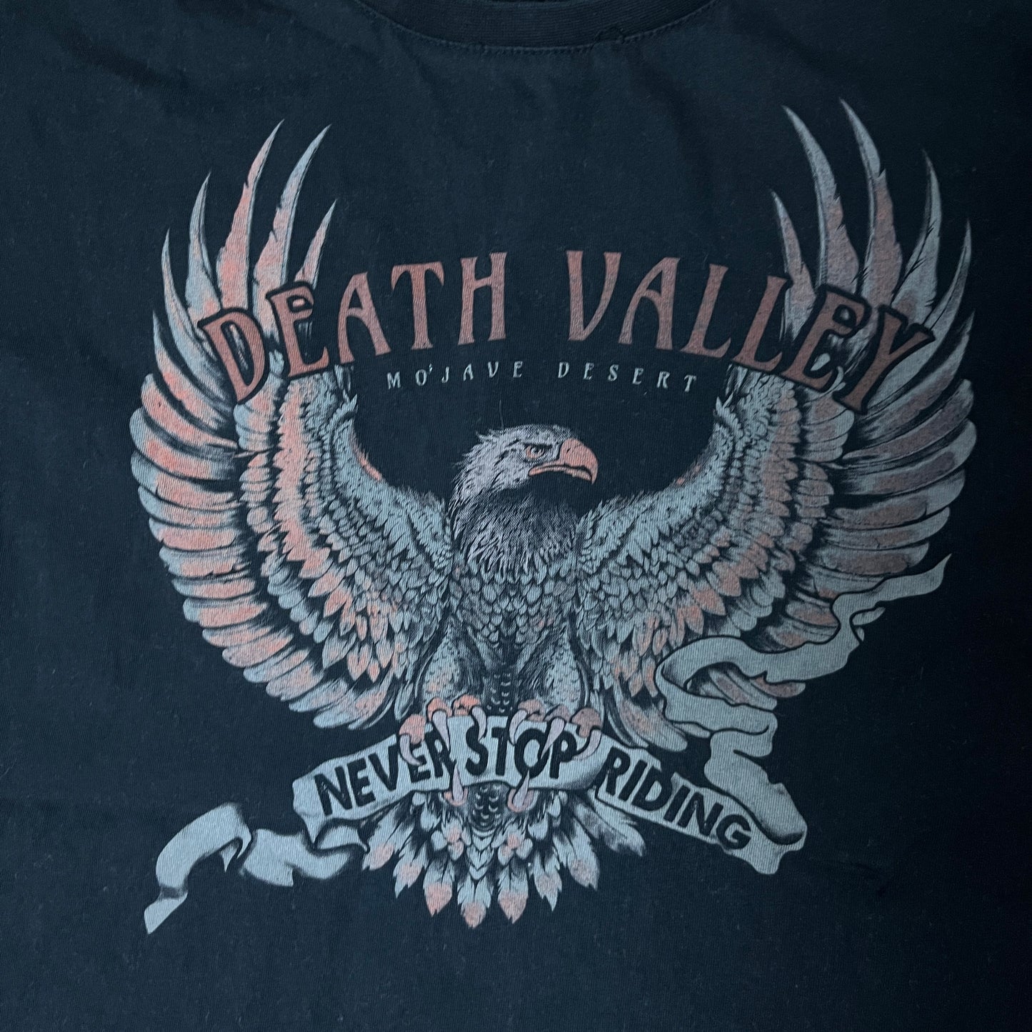 Death Valley Y2K Biker Graphic T-Shirt