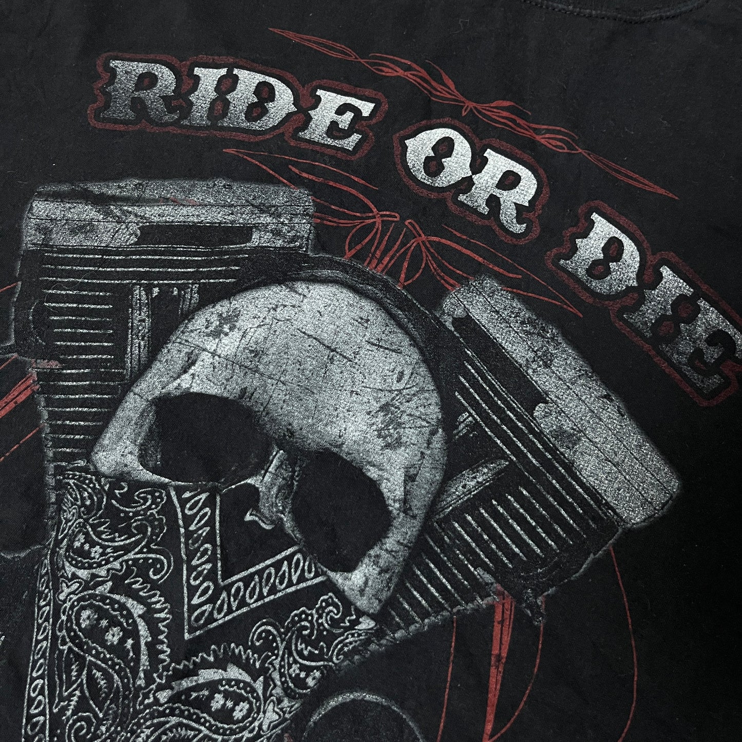 Ride or Die Y2K Biker Graphic T-Shirt