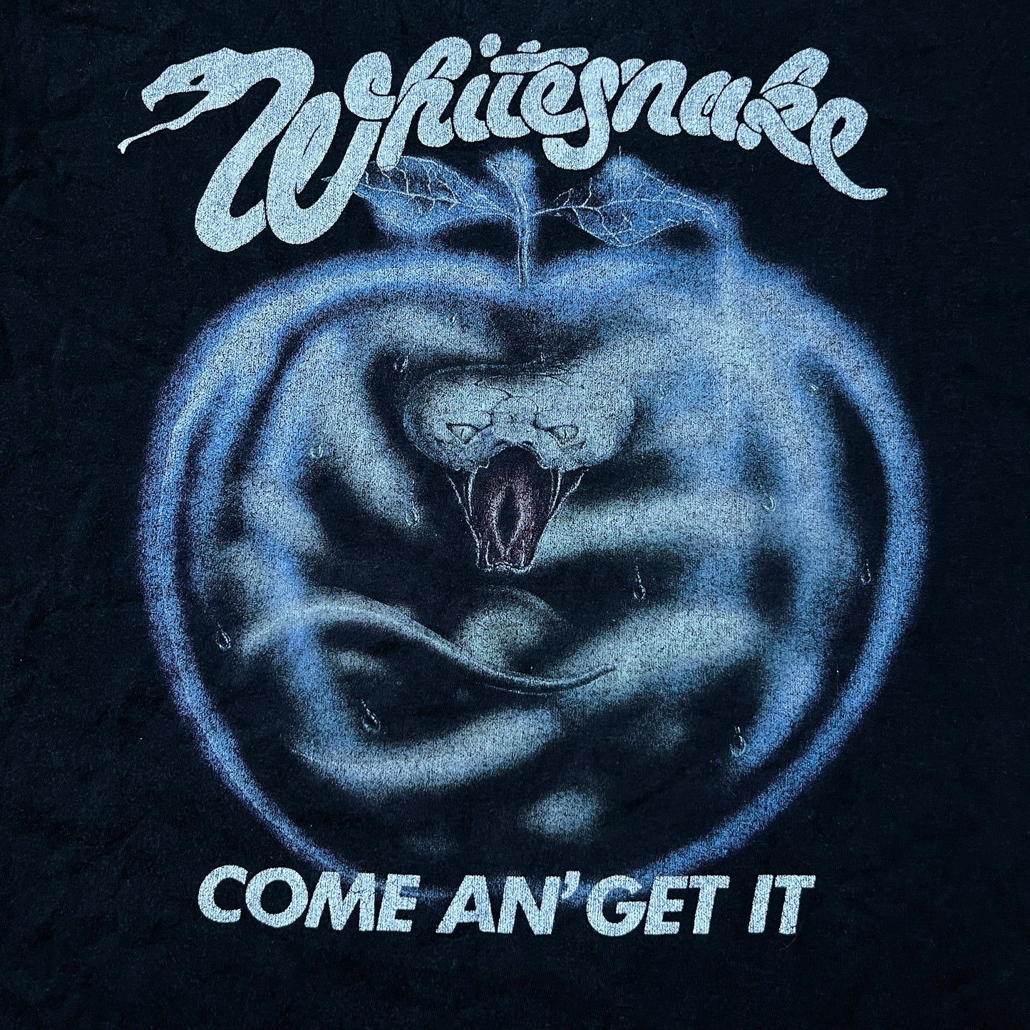 Whitesnake Vintage 90's/00's "1981 Come an' Get it" Tour Tubular Knit Heavy Cotton Graphic T-Shirt