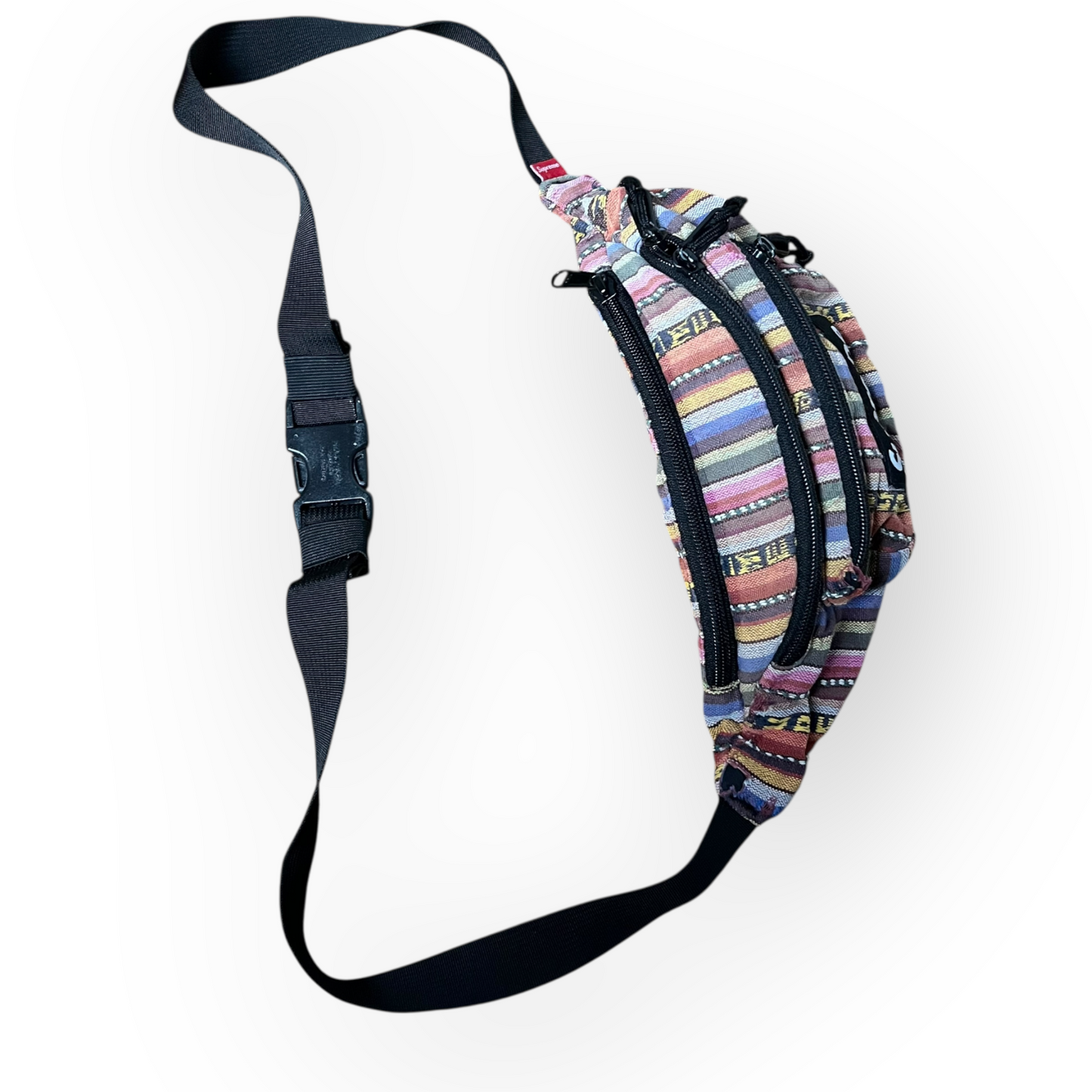 Supreme "Woven Stripe SS20" Multicolor Waist Bag