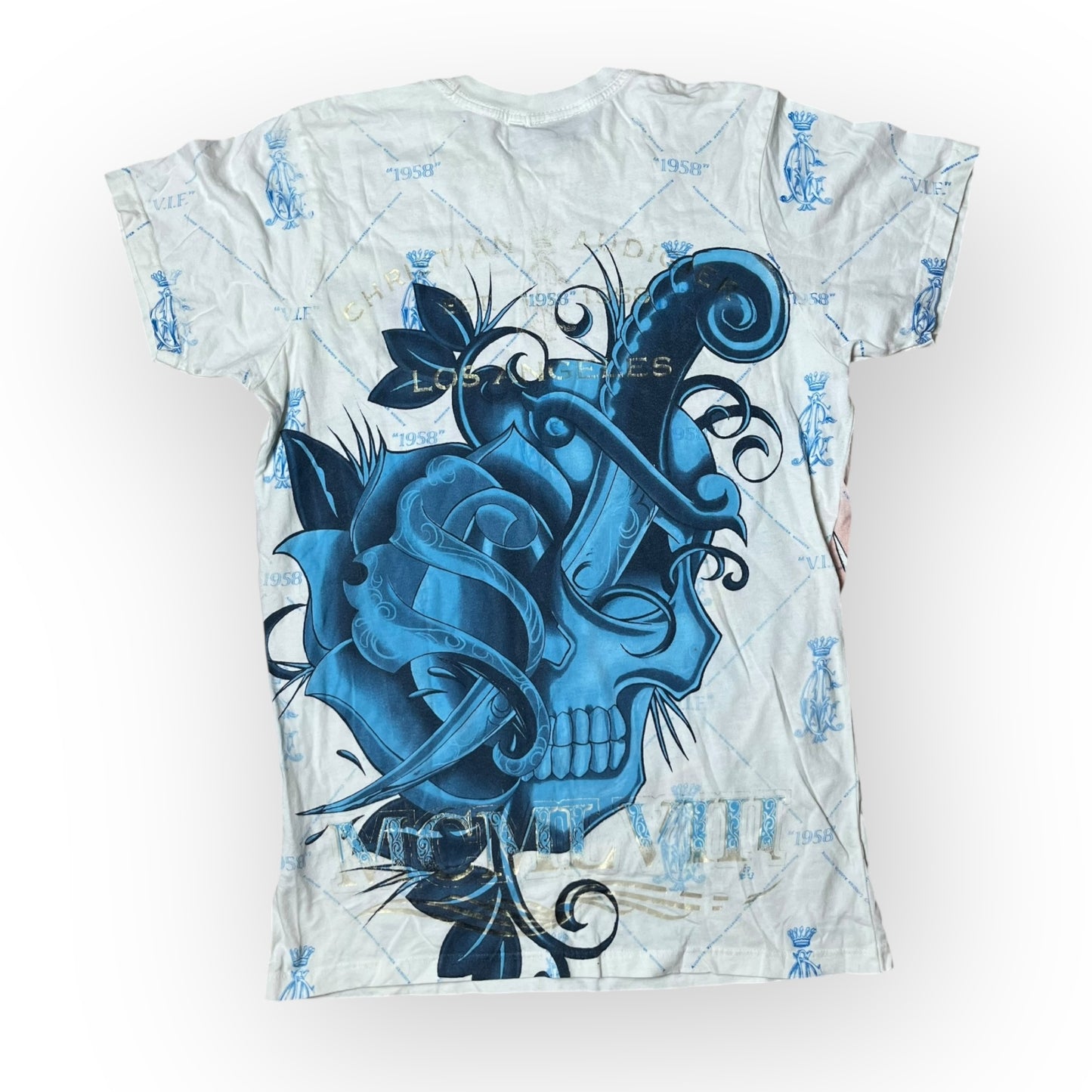 Ed Hardy x Christian Audiger "Los Angeles Skull Rose" !RARE!