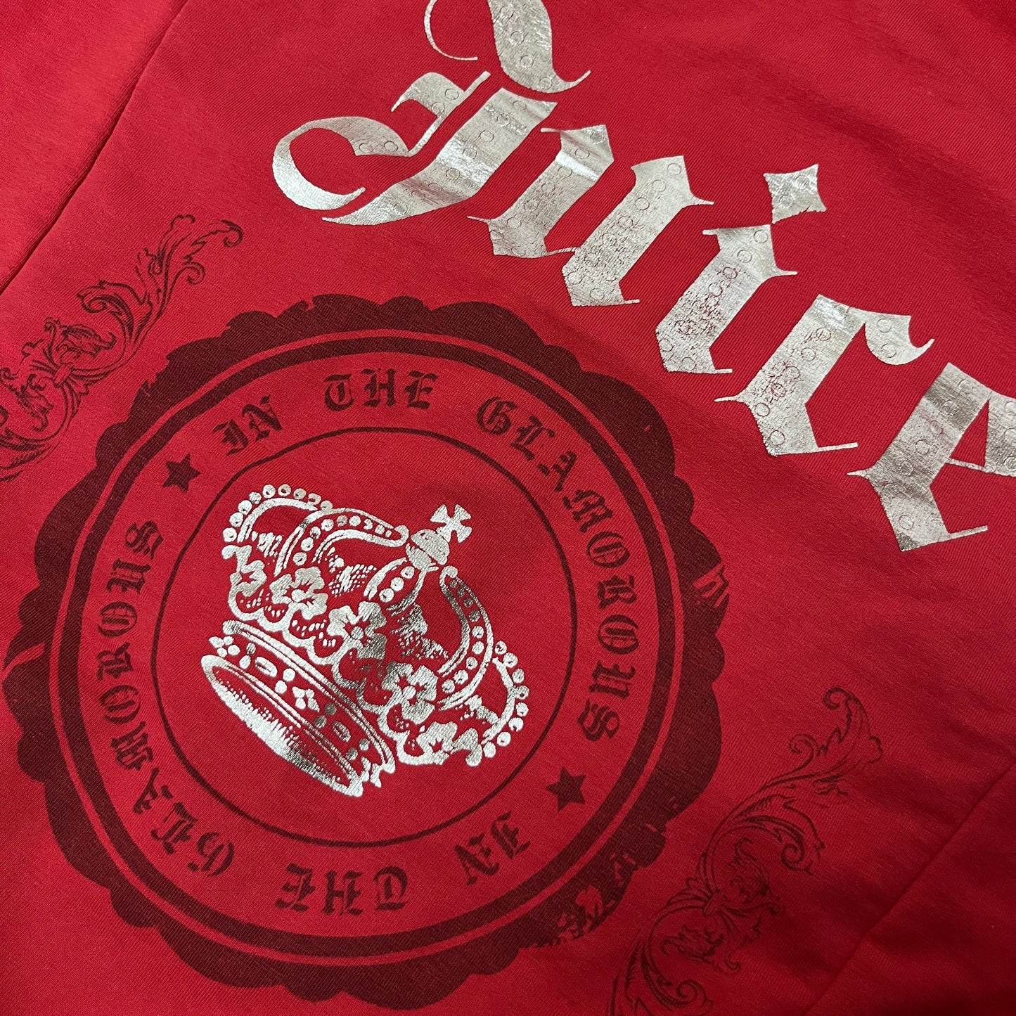 Juice Y2K Zip-Up Graphic Hoodie (Дамско)