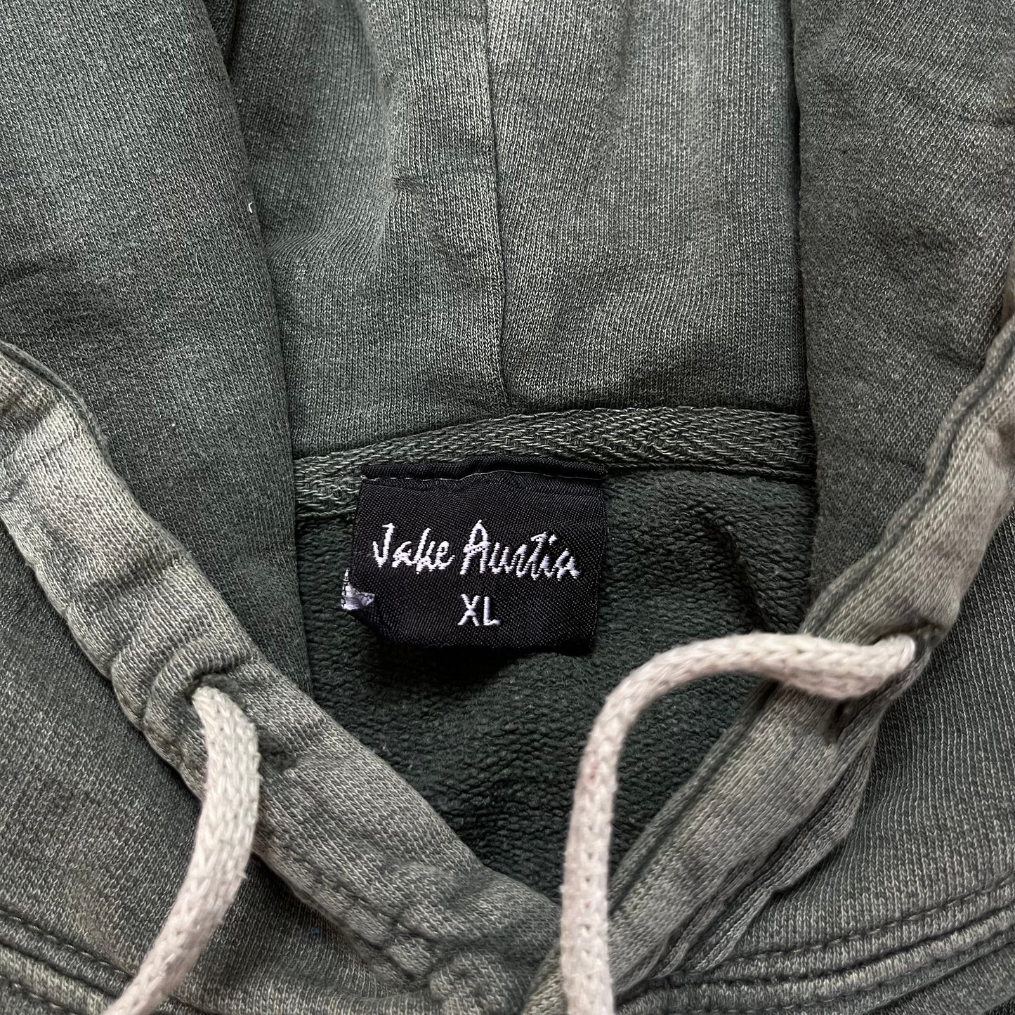 Sun Faded Heavy Cotton Oversized Forest Green Hoodie