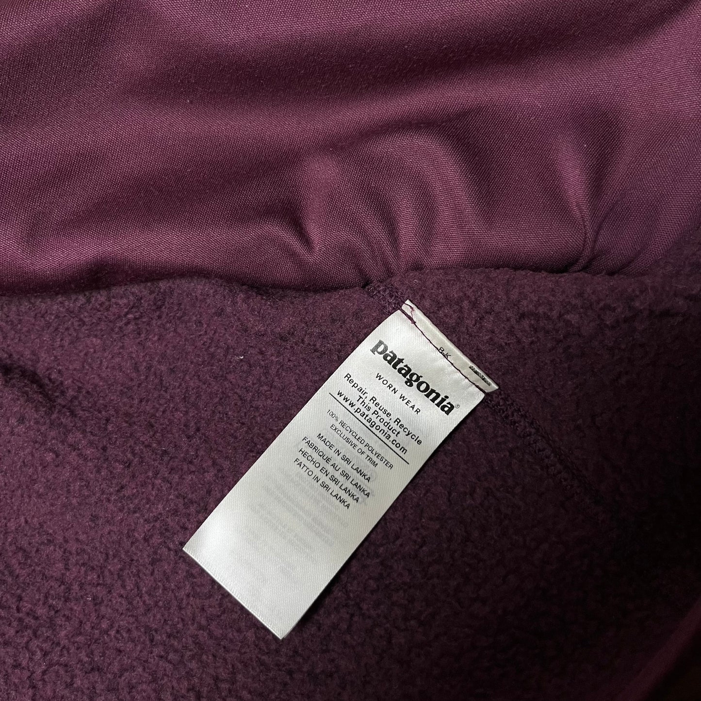 Patagonia "Worn Wear" Winter Zip-Up Polar Fleece (Дамско)