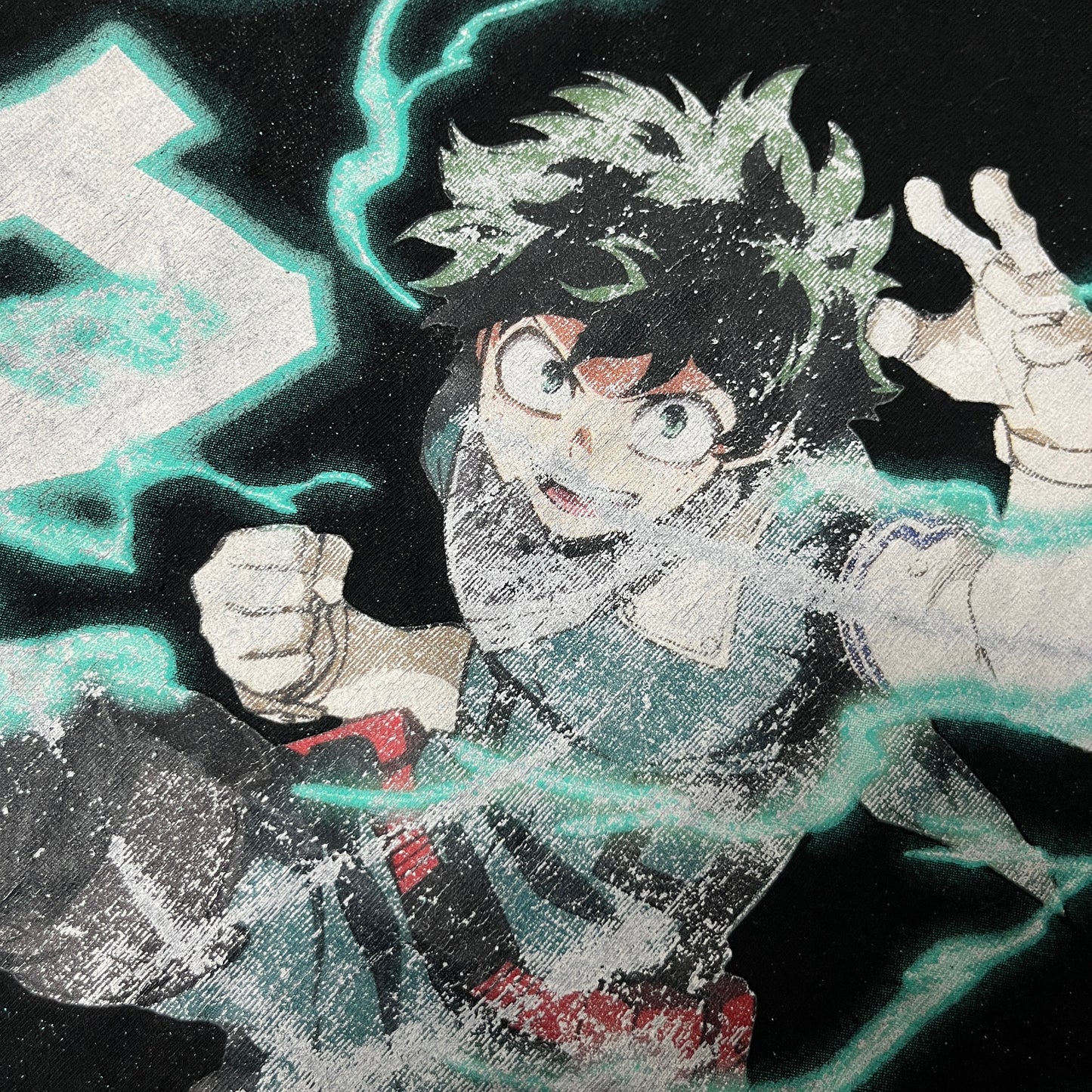 My Hero Academia Decu Electric Charged Kanji Attack Anime Graphic T-Shirt