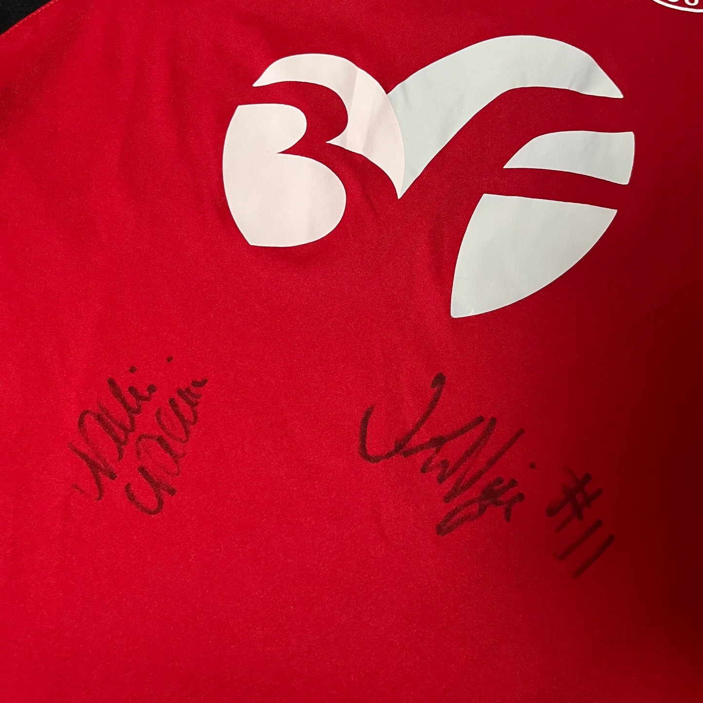 Adidas Denmark 2012 Signed Football Jersey T-Shirt