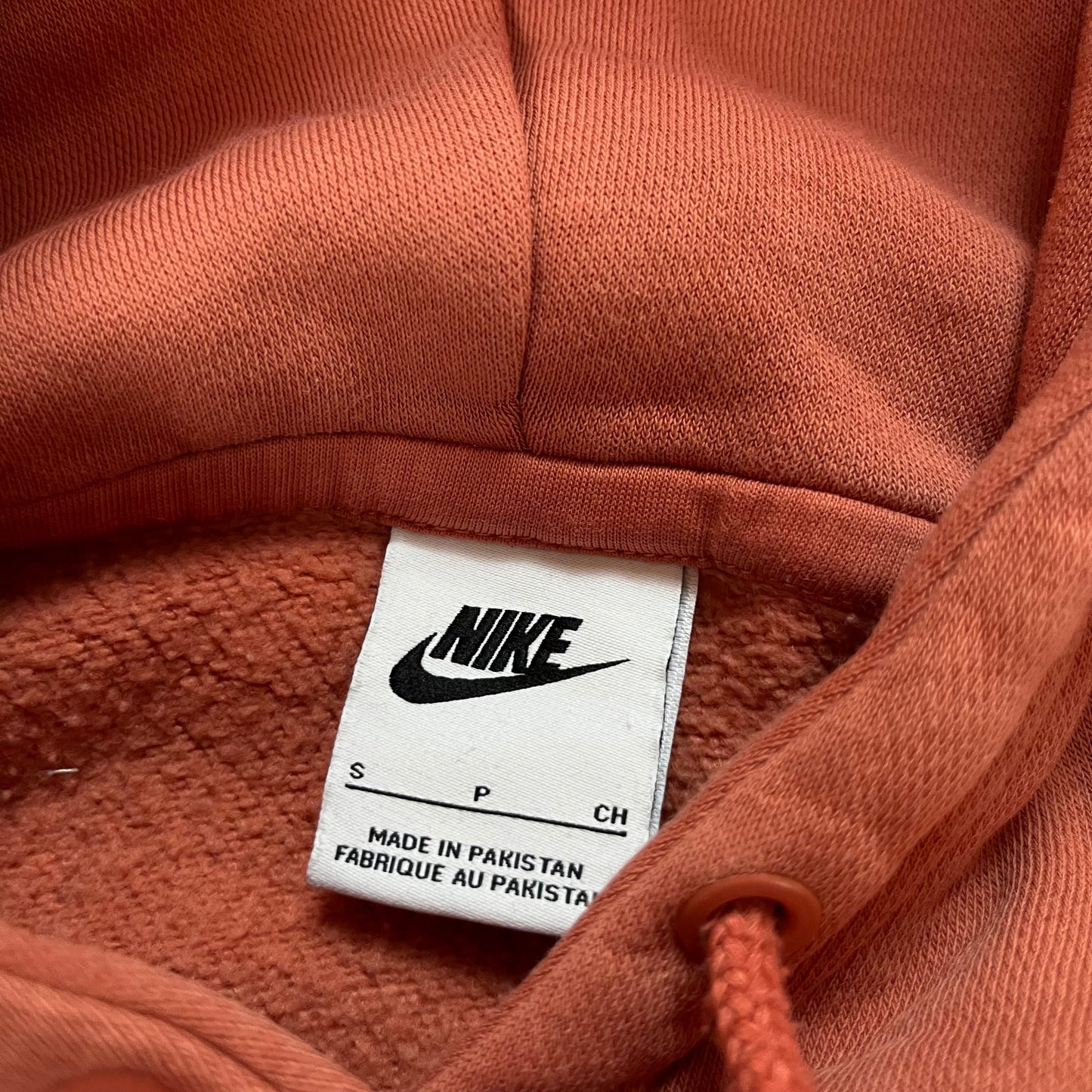 Nike Center Swoosh Boxy Peach Pink Oversized Boxy Hoodie