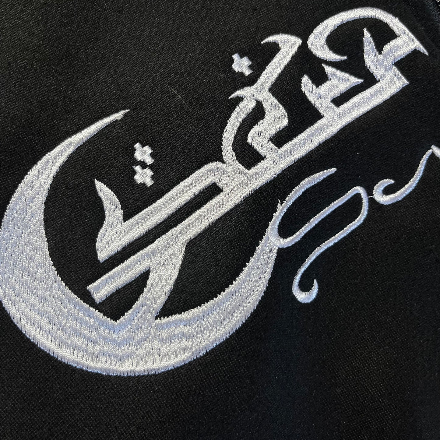 Arabic Lettered Oversized Boxy Y2K Zip-Up Hoodie