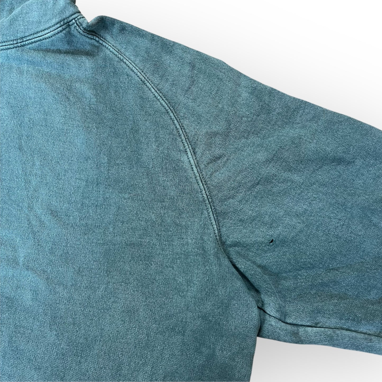 Sun Faded Heavy Cotton Oversized Forest Green Hoodie