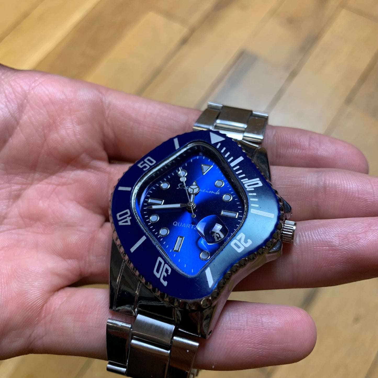 Y2K Twisted Royal Blue Watch