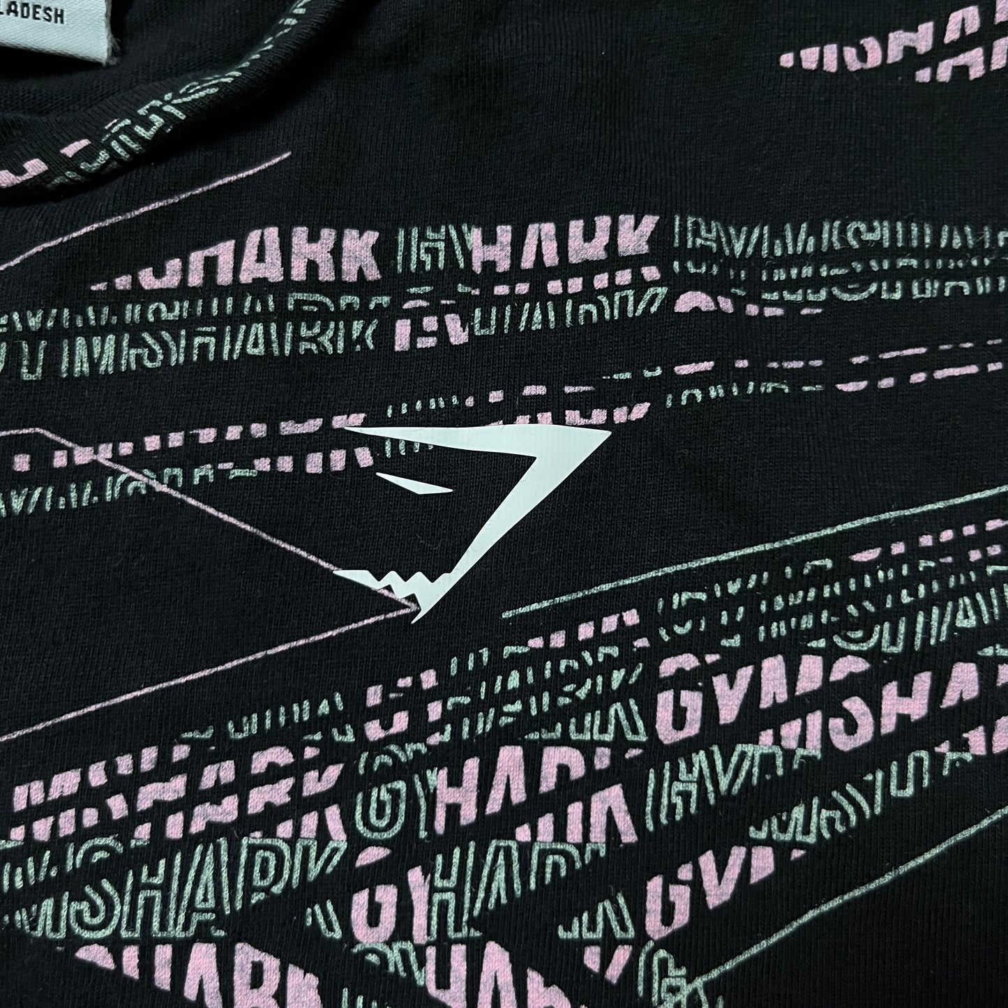 GYMSHARK Graphic Crop Top T-Shirt (Дамско)