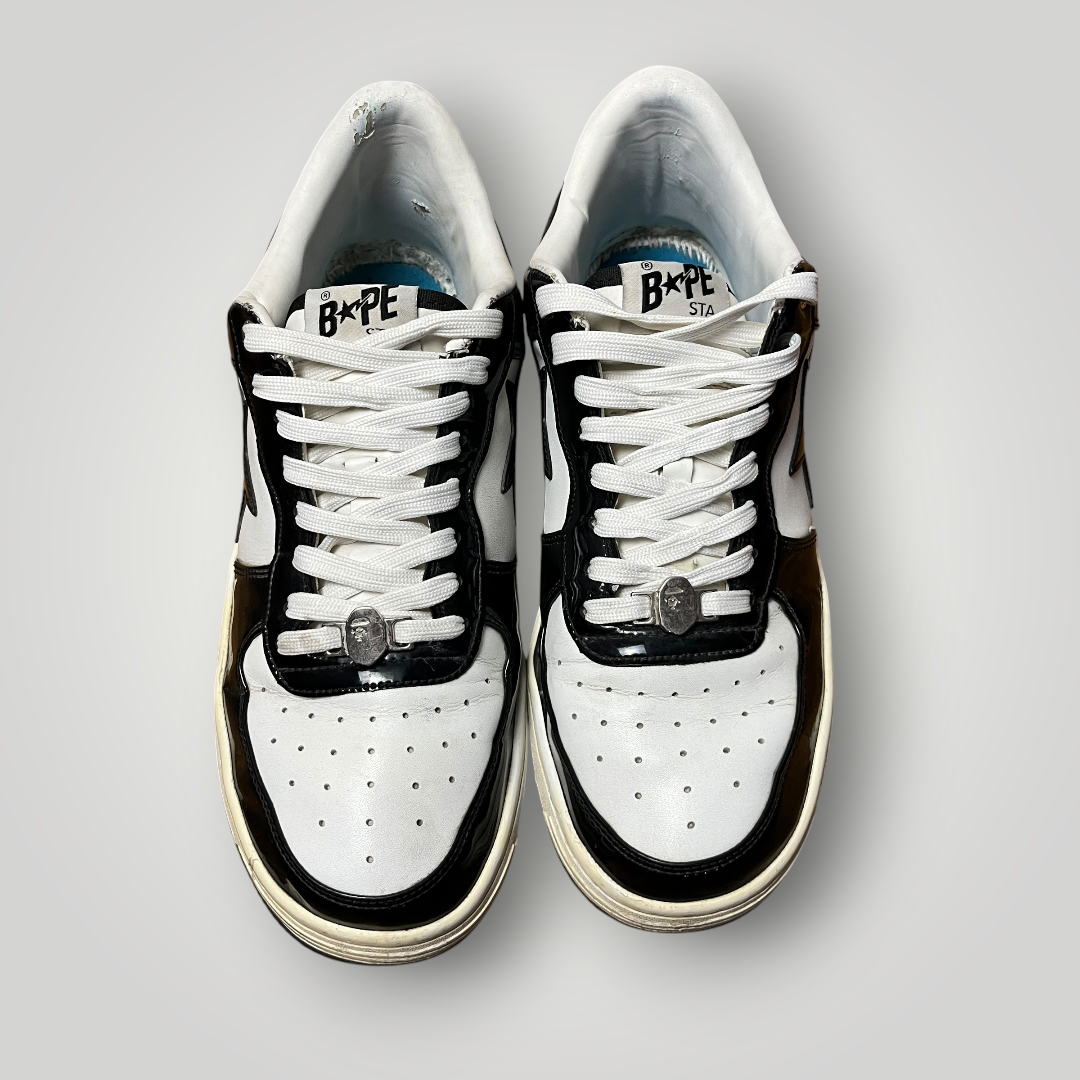 A Bathing Ape BAPE STA Low Black/White (Replica)