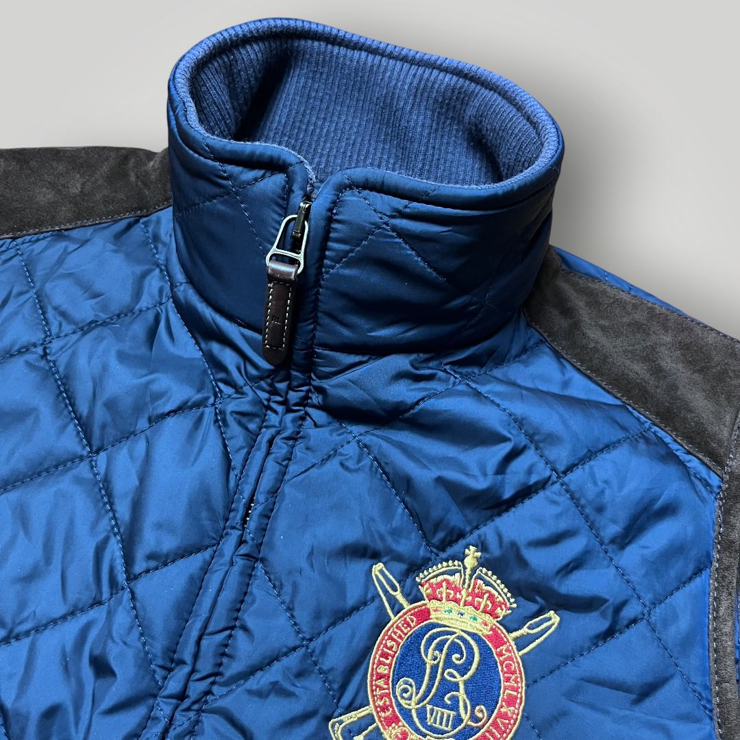Polo Ralph Lauren Vintage 2010's Y2K Crest Quilted Vest (Дамско)