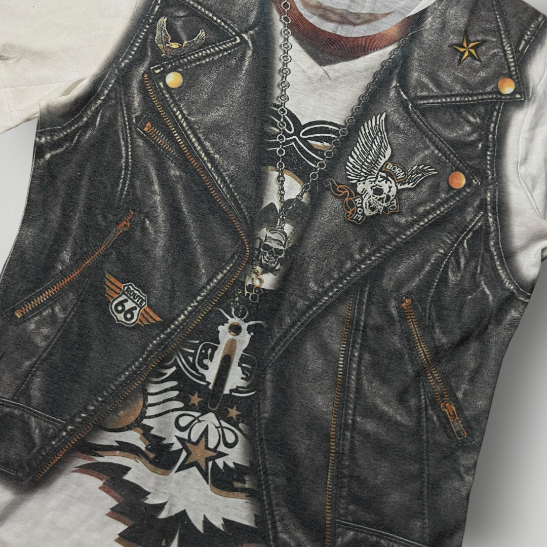 VIO Belman Biker Y2K Graphic All Over Print T-Shirt