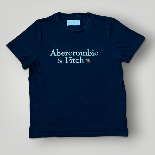 Abercrombie & Fitch Heavy Cotton Spell Out Embroidered T-Shirt