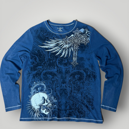 No Boundaries Y2K Graphic Thermal Long Sleeve Shirt