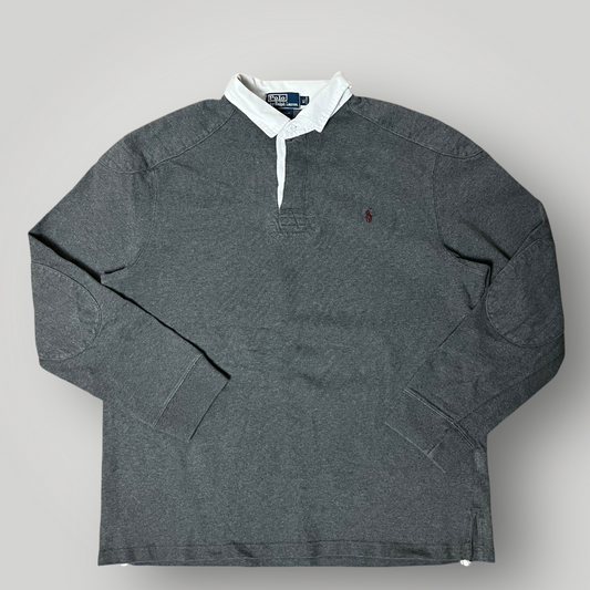 Polo Ralph Lauren Vintage Heavy Cotton Long Sleeve Polo Sweatshirt Crewneck