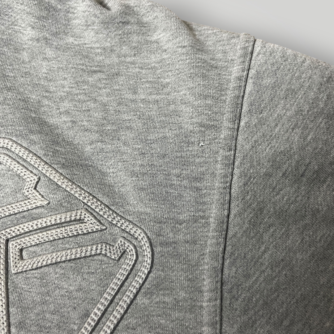 Karl Kani Heavy Cotton Oversized Y2K Hip-Hop Embroidered Zip-Up Hoodie