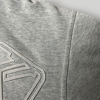 Karl Kani Heavy Cotton Oversized Y2K Hip-Hop Embroidered Zip-Up Hoodie