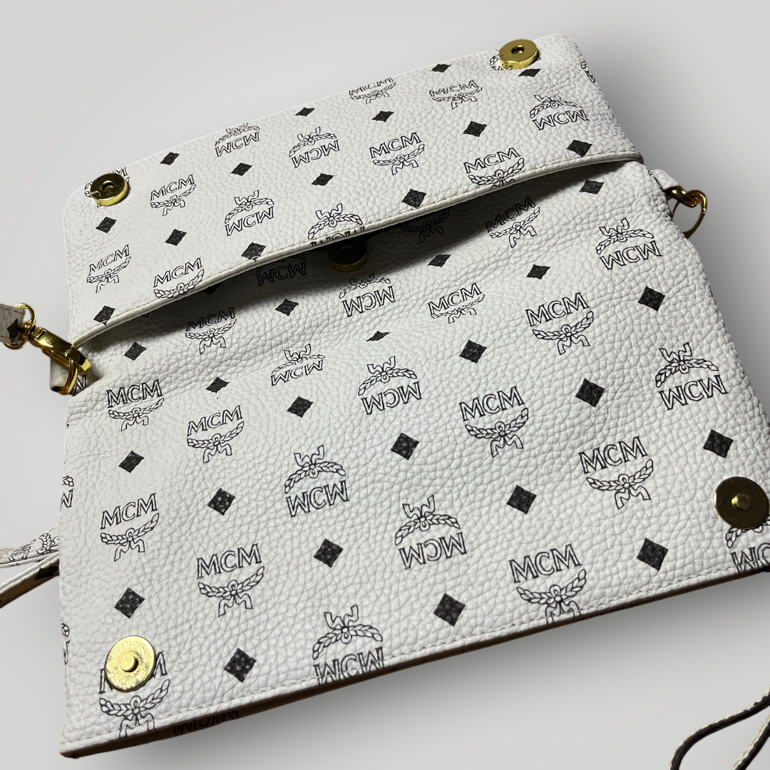 MCM Crossbody Pouch in Visetos Original Bag (Replica)