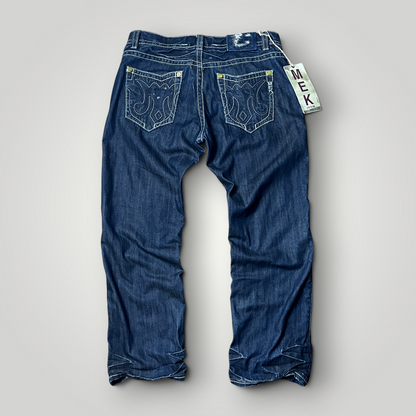 MEK Denim Vintage 2000's Y2K  Distressed Bootcut Jeans