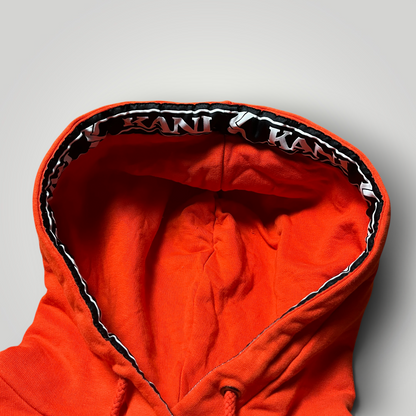 Karl Kani Embroidered Signature Y2K Cropped Boxy Heavy Cotton Hoodie (Дамско)