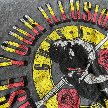 Guns N Roses x Bershka Y2K Stone Washed Graphic T-Shirt