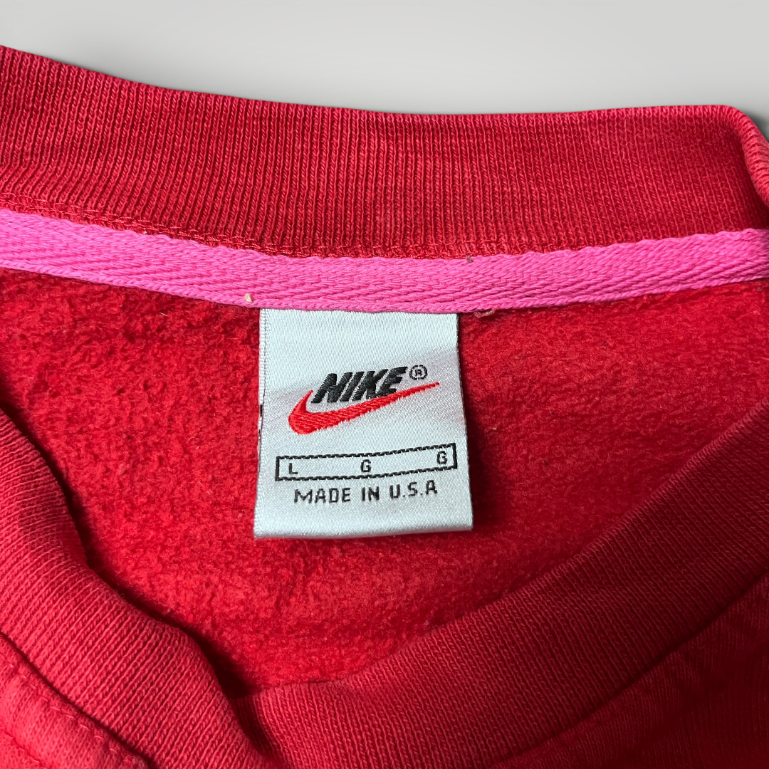 Nike Vintage 1990's Reworked Y2K Tubular Knit Sweatshirt Crewneck