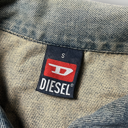 Diesel Vintage Y2K Piss Denim Trashed Jacket (Дамско)