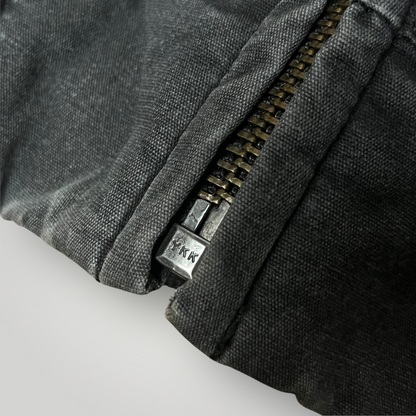 Quiksilver "Bad Medicine Bomber" Y2K Stone Washed Canvas Skater Bomber Jacket (2012-2016)