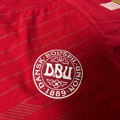 Hummel Denmark 2021/2022 Traning Long Sleeve Football Jersey Shirt