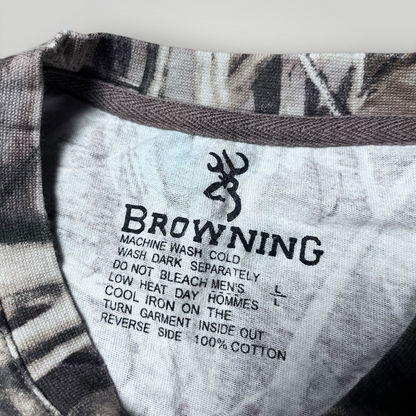 Browing Y2K Heavy Cotton Camo Pattern Graphic T-Shirt