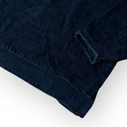 ZARA Denim Boxy Sweatshirt Crewneck